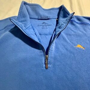 Tommy Bahama Blue Half-Zip Men's Pullover